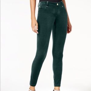 INC VELVET SKINNY LEG PANTS 16P NWT